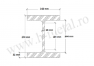 Profil HEM 240 mm 1